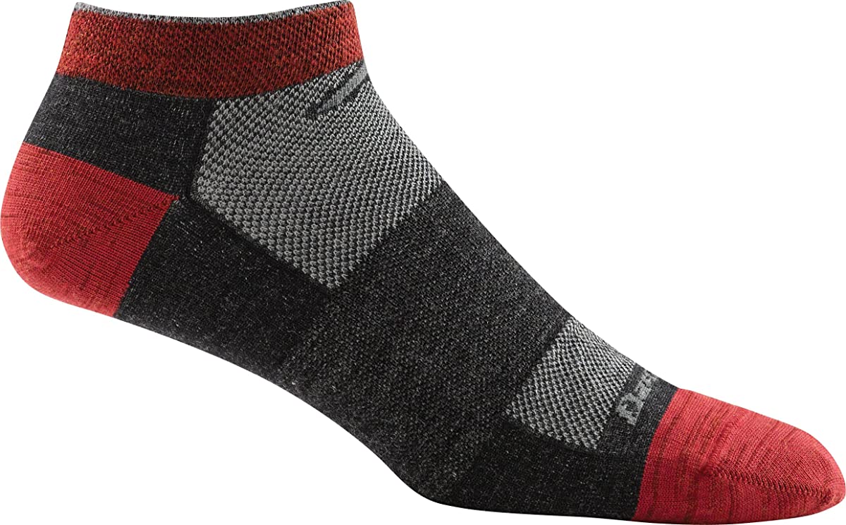 Men's Darn Tough No Show Light Sock in Team DTV from the side view