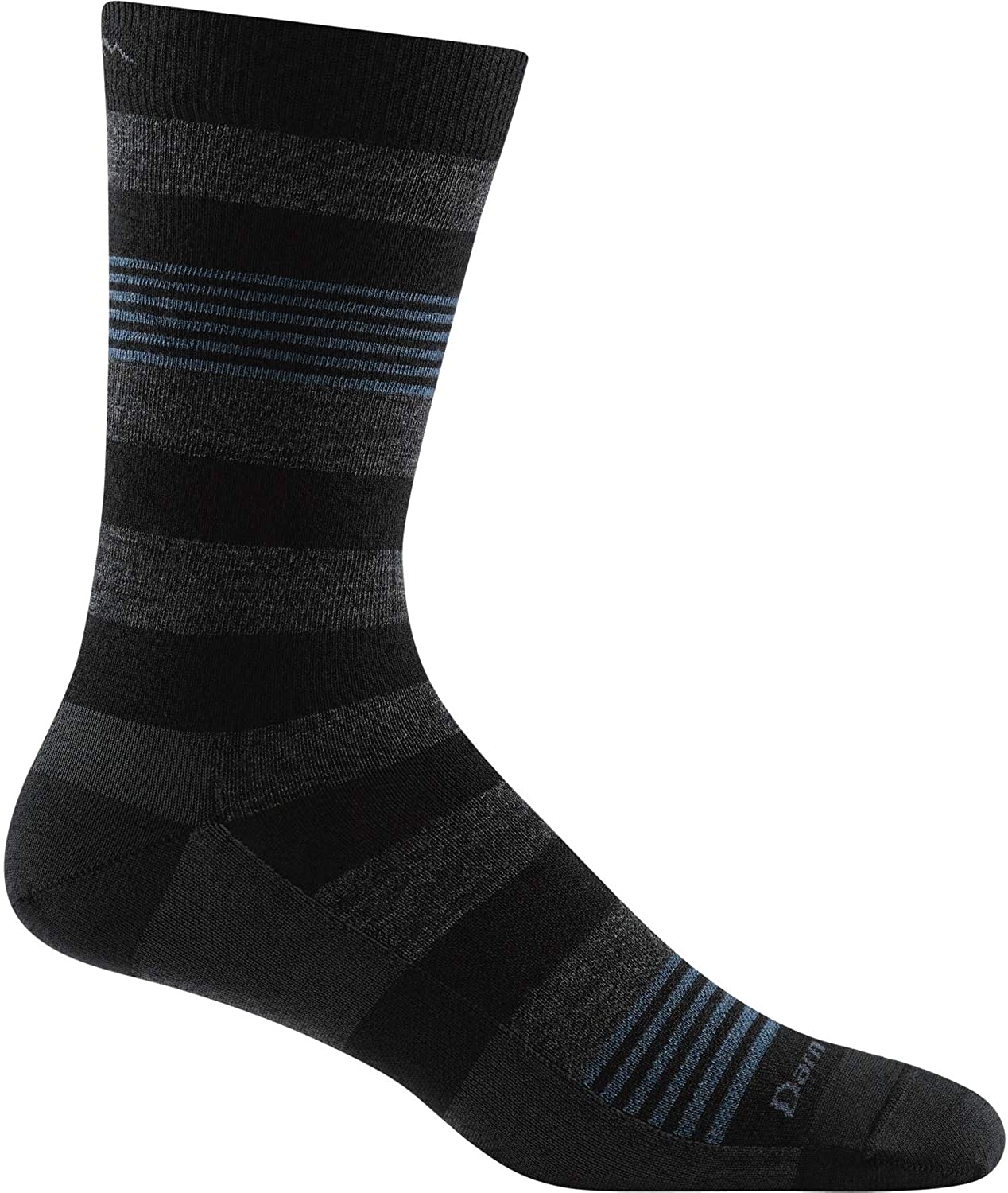 Men's Darn Tough Oxford Crew Lightweight Sock in Black