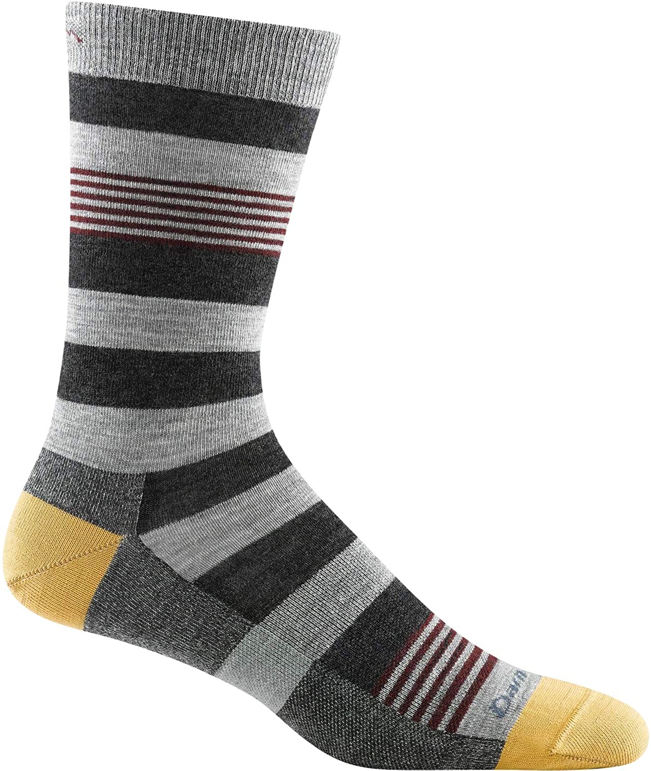 Men's Darn Tough Oxford Crew Lightweight Sock in Gray