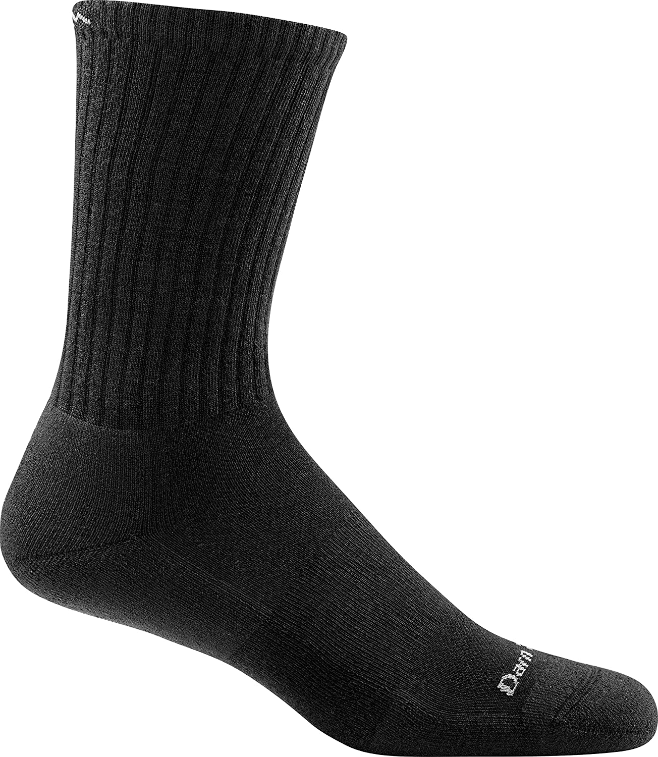 Men's Darn Tough Standard Crew Lightweight Sock in Black