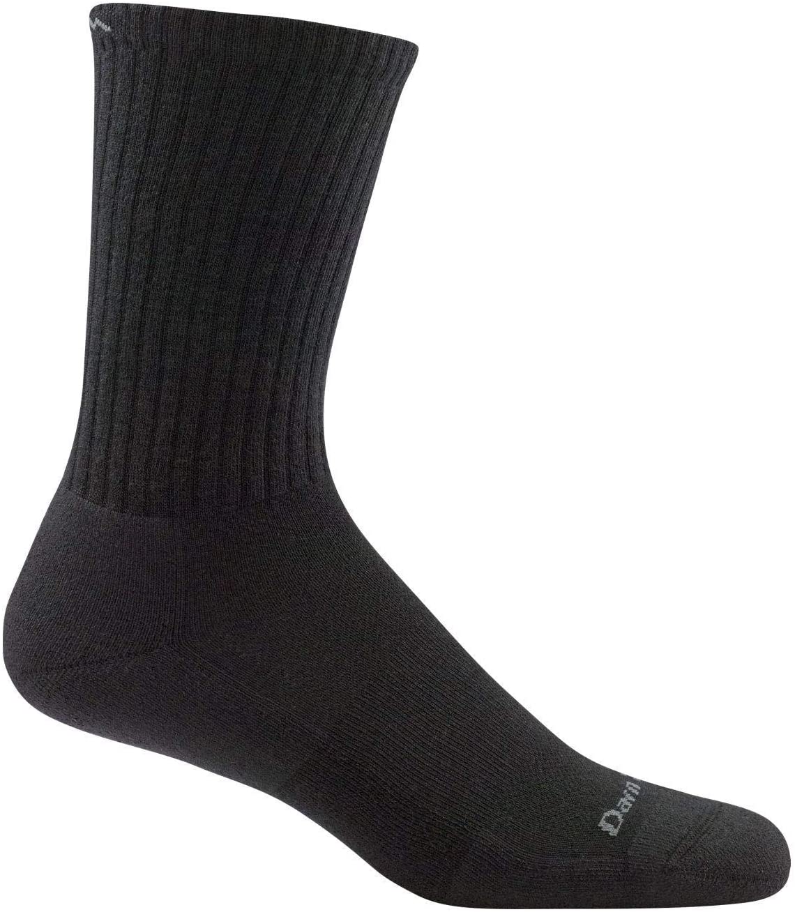 Men's Darn Tough Standard Crew Lightweight with Cushion Sock in Black