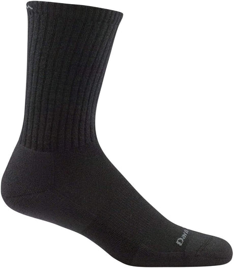 Men's Darn Tough Standard Crew Lightweight with Cushion Sock in Black