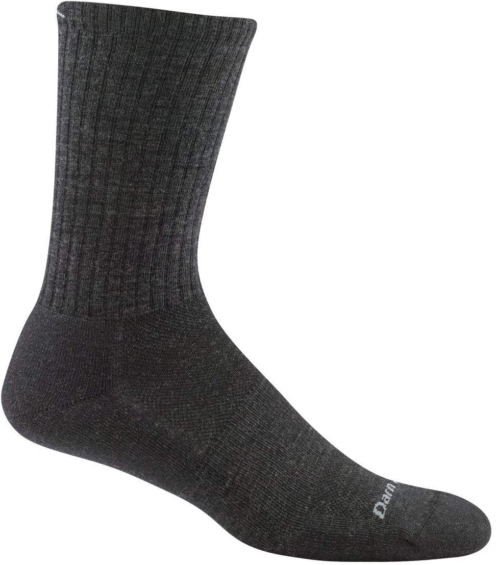 Men's Darn Tough Standard Crew Lightweight with Cushion Sock in Charcoal