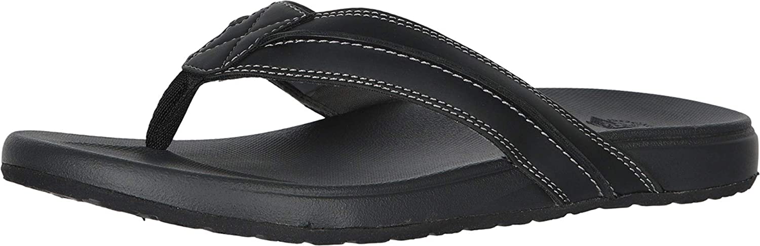 Men's Dockers Freddy Casual Flip-Flop Sandal Shoe in Black from the side