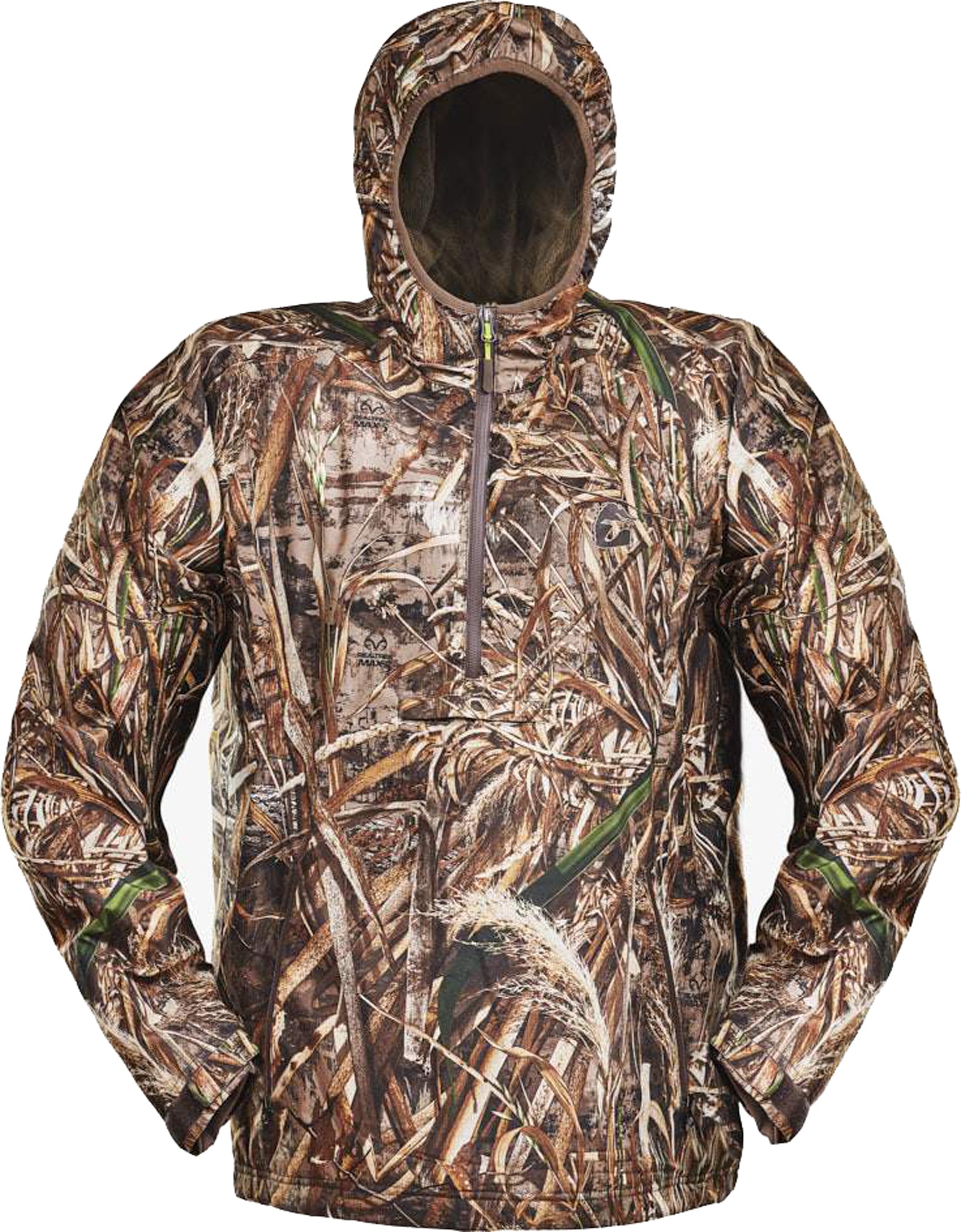 Men's Gator Waders Waterproof 1/2 Zip Bog Hoodie Realtree Max-5