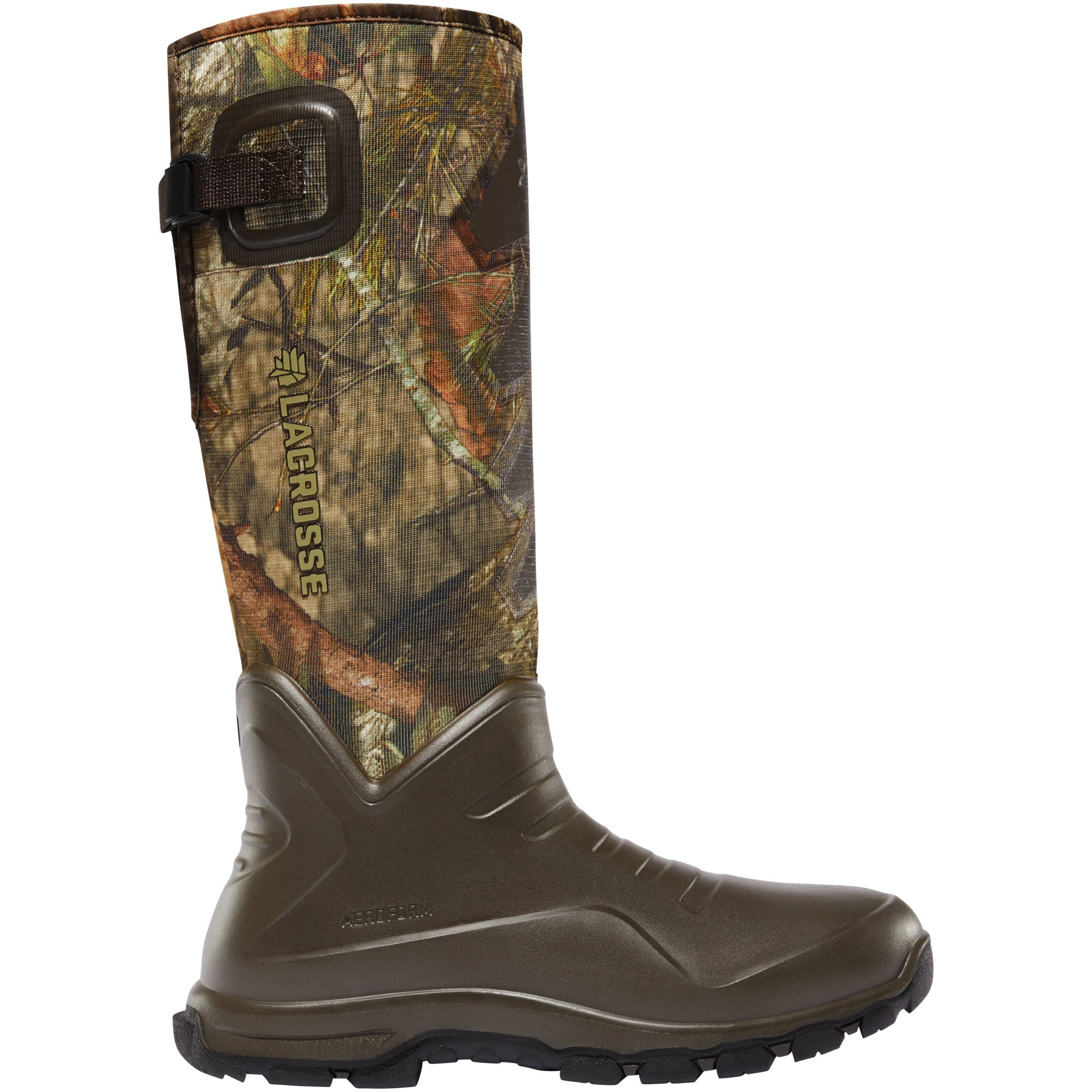 LaCrosse Men's AeroHead Sport 16" 3.5mm Waterproof Hunting Boot in Mossy Oak Break-up Country from the side