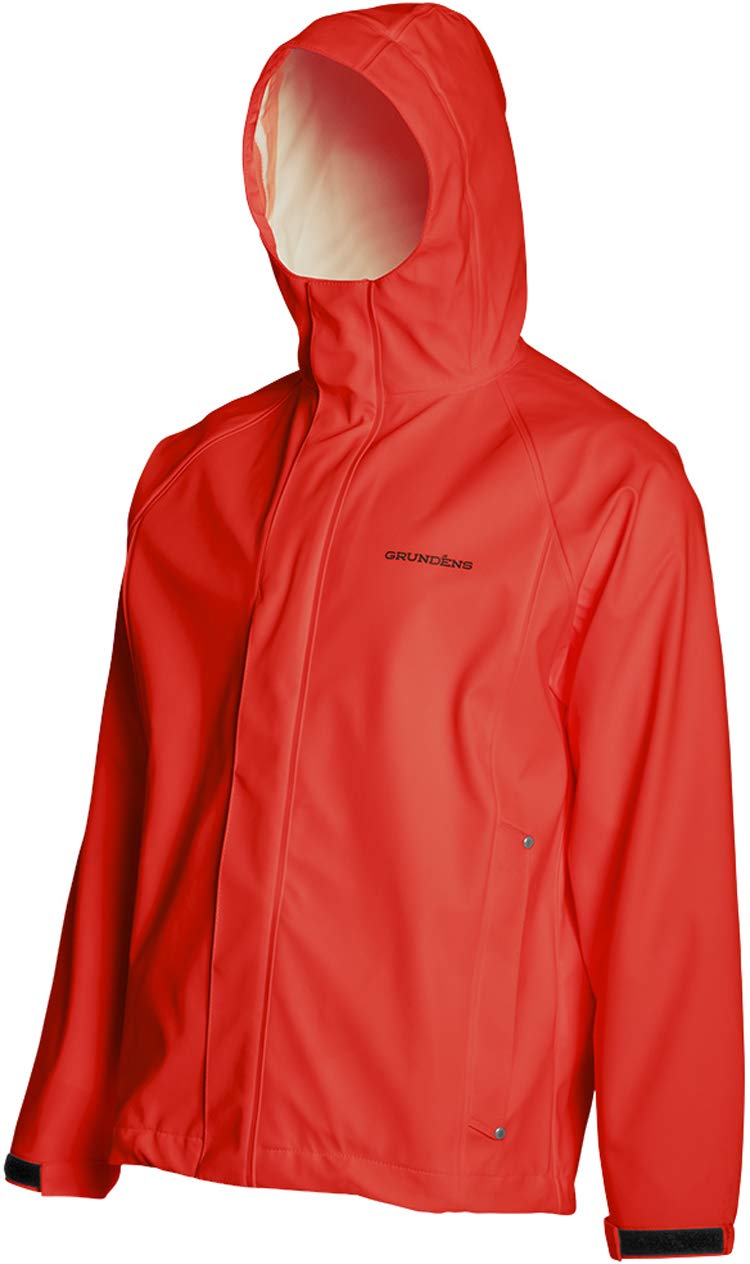 Neptune Jacket in Orange color from the front view