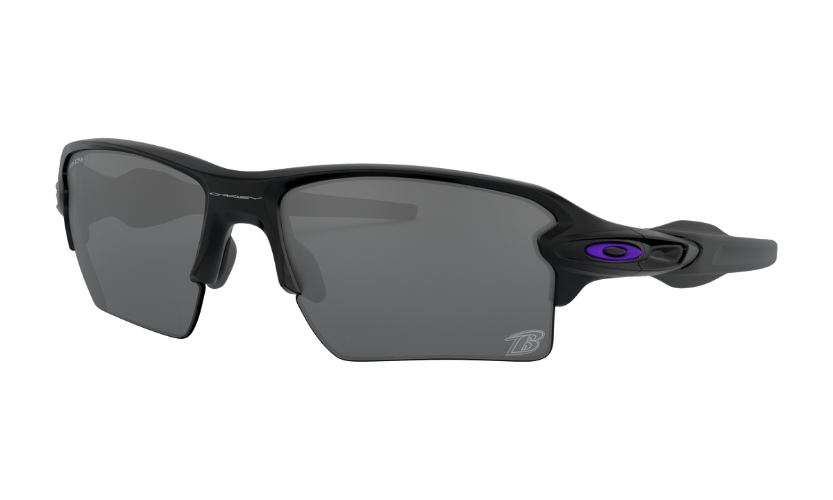 Men's Oakley Baltimore Ravens Flak 2.0 XL Sunglasses in Matte Black Prizm Black 