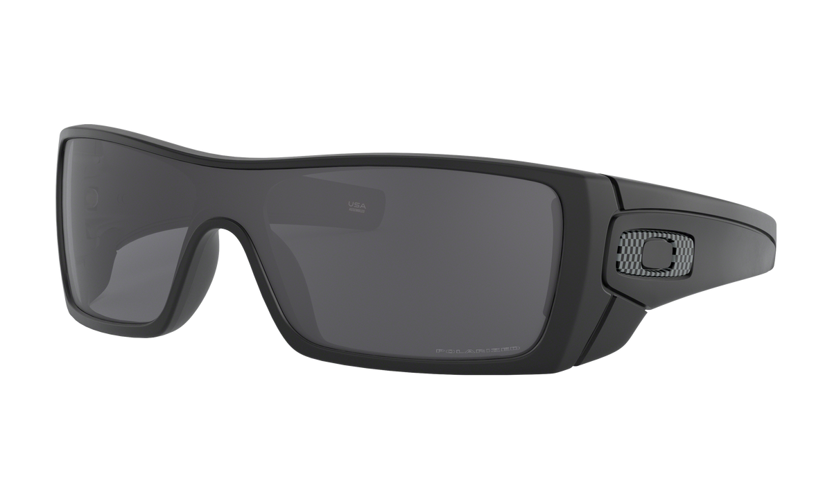 Men's Oakley Batwolf Sunglasses in Matte Black Grey Polarized