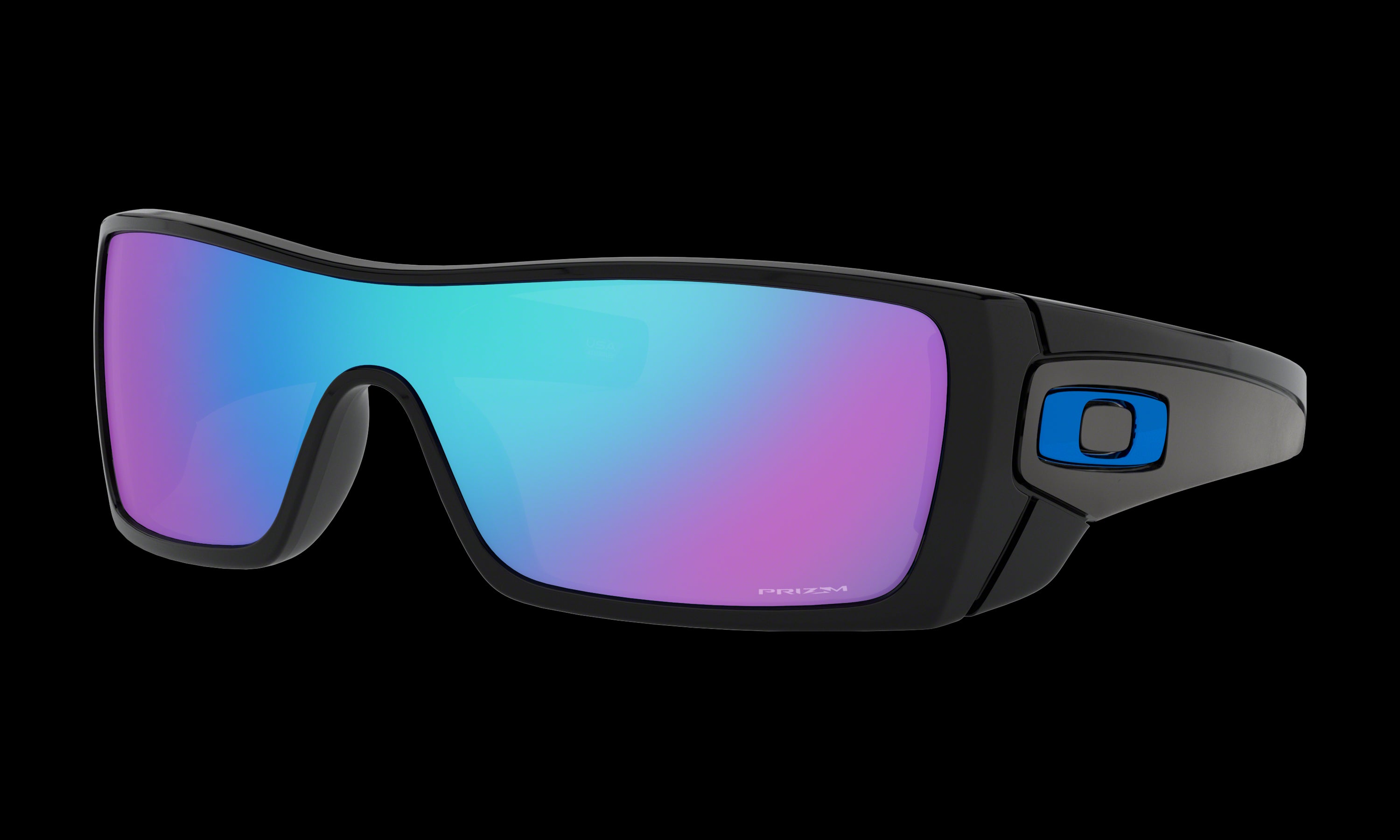 Men's Oakley Batwolf Sunglasses in Polished Black Prizm Sapphire