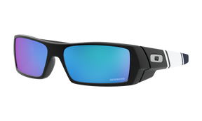 Men's Oakley Dallas Cowboys Gascan Sunglasses in Matte Black Prizm Sapphire