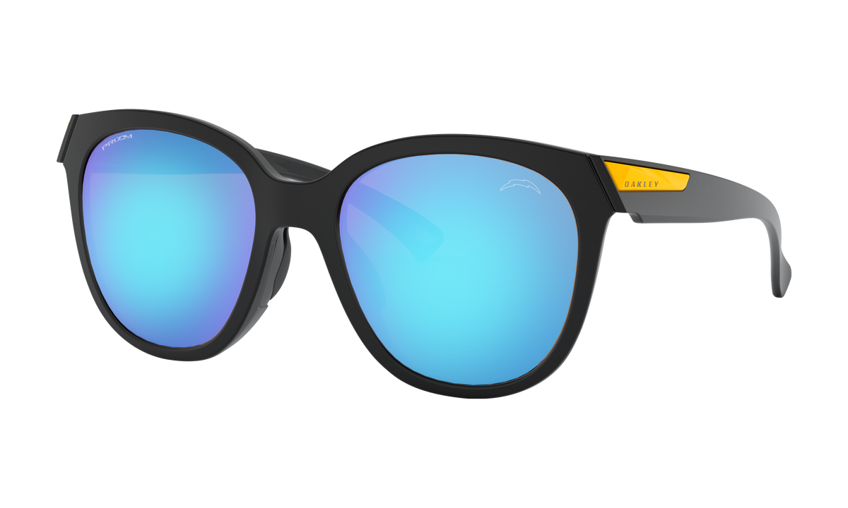 Men's Oakley Dallas Cowboys Low Key Sunglasses in Matte Black Prizm Sapphire