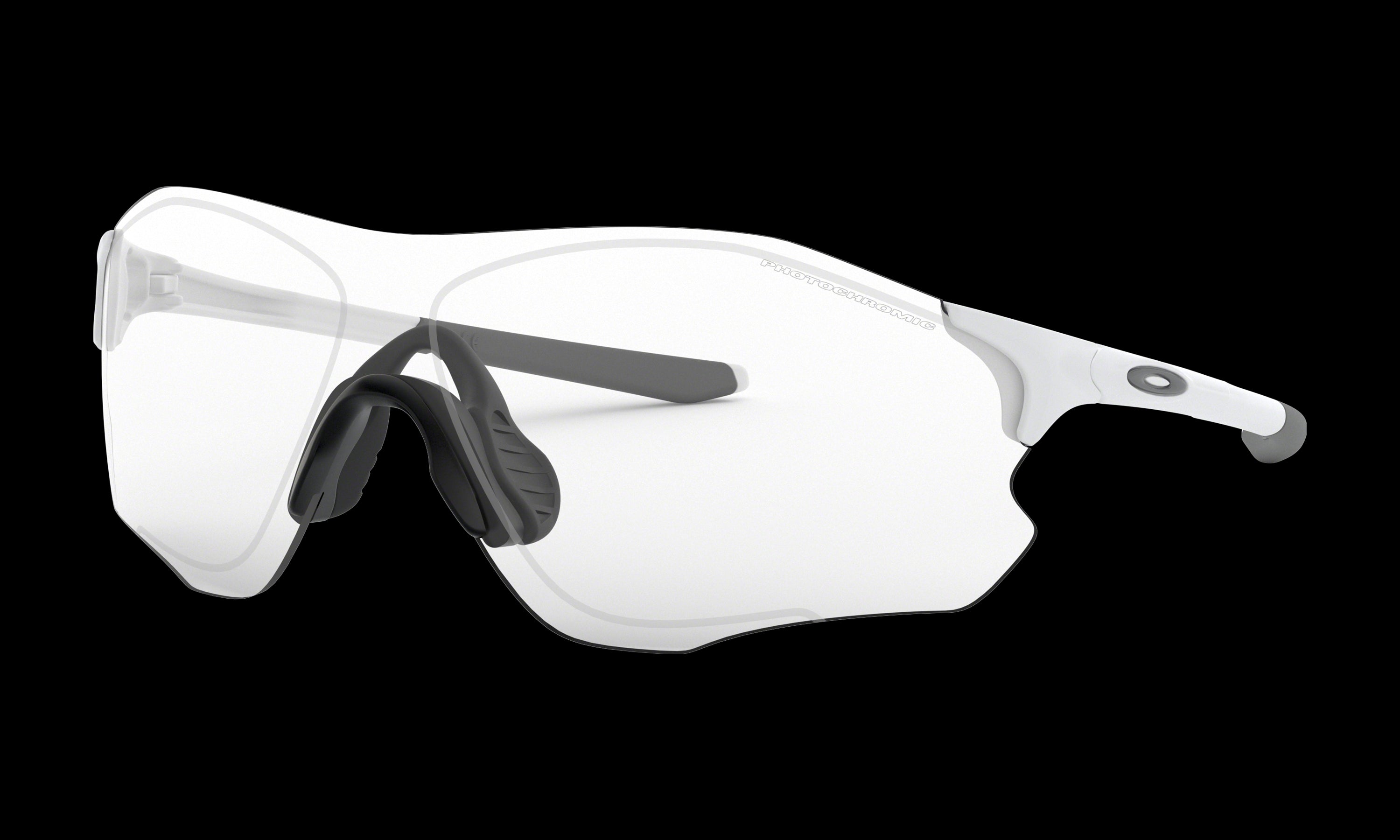 Men's Oakley Evzero Path (Asia Fit) Sunglasses in Matte White Clear To Black Iridium Photochromic