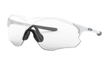 Men's Oakley Evzero Path (Asia Fit) Sunglasses in Matte White Clear To Black Iridium Photochromic