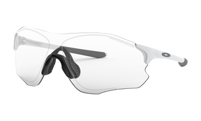 Men's Oakley Evzero Path (Asia Fit) Sunglasses in Matte White Clear To Black Iridium Photochromic
