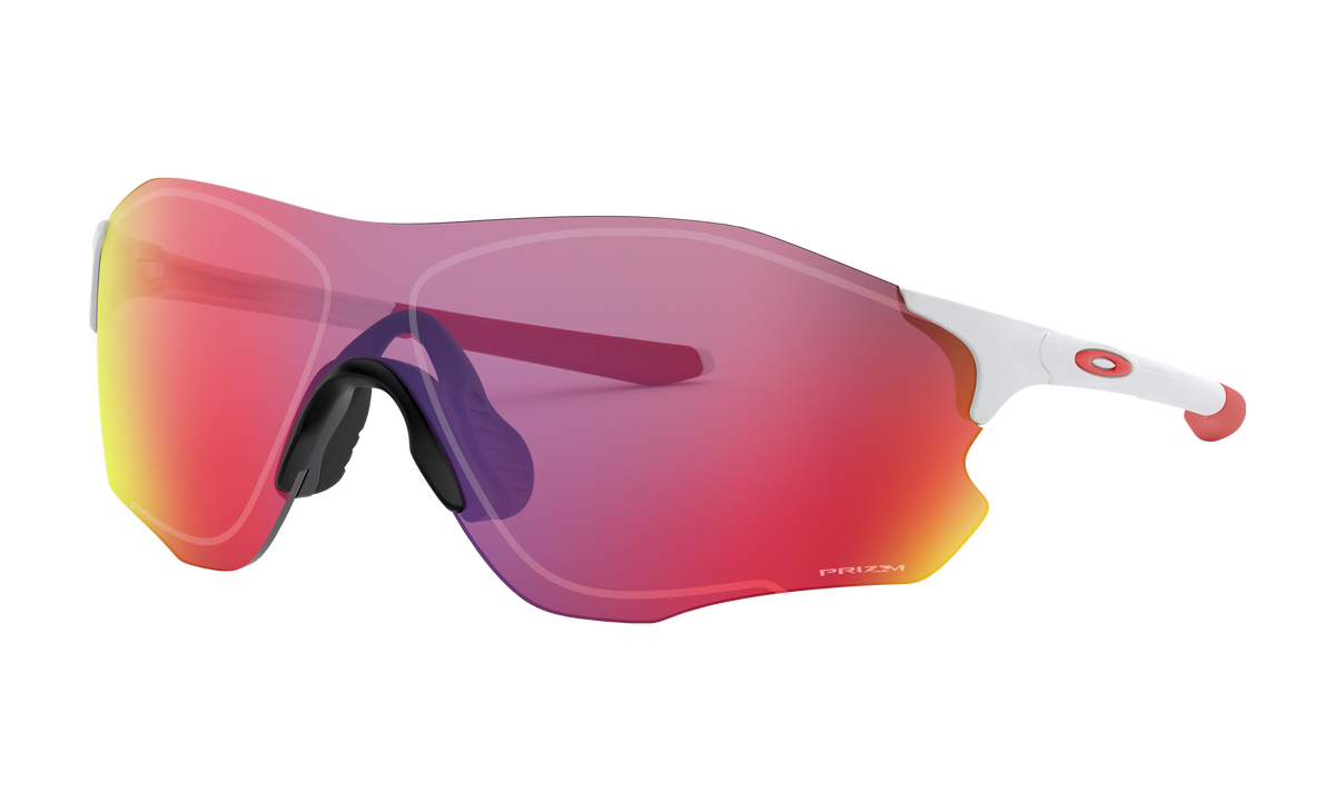 Men's Oakley Evzero Path (Asia Fit) Sunglasses in Polished White Prizm Road