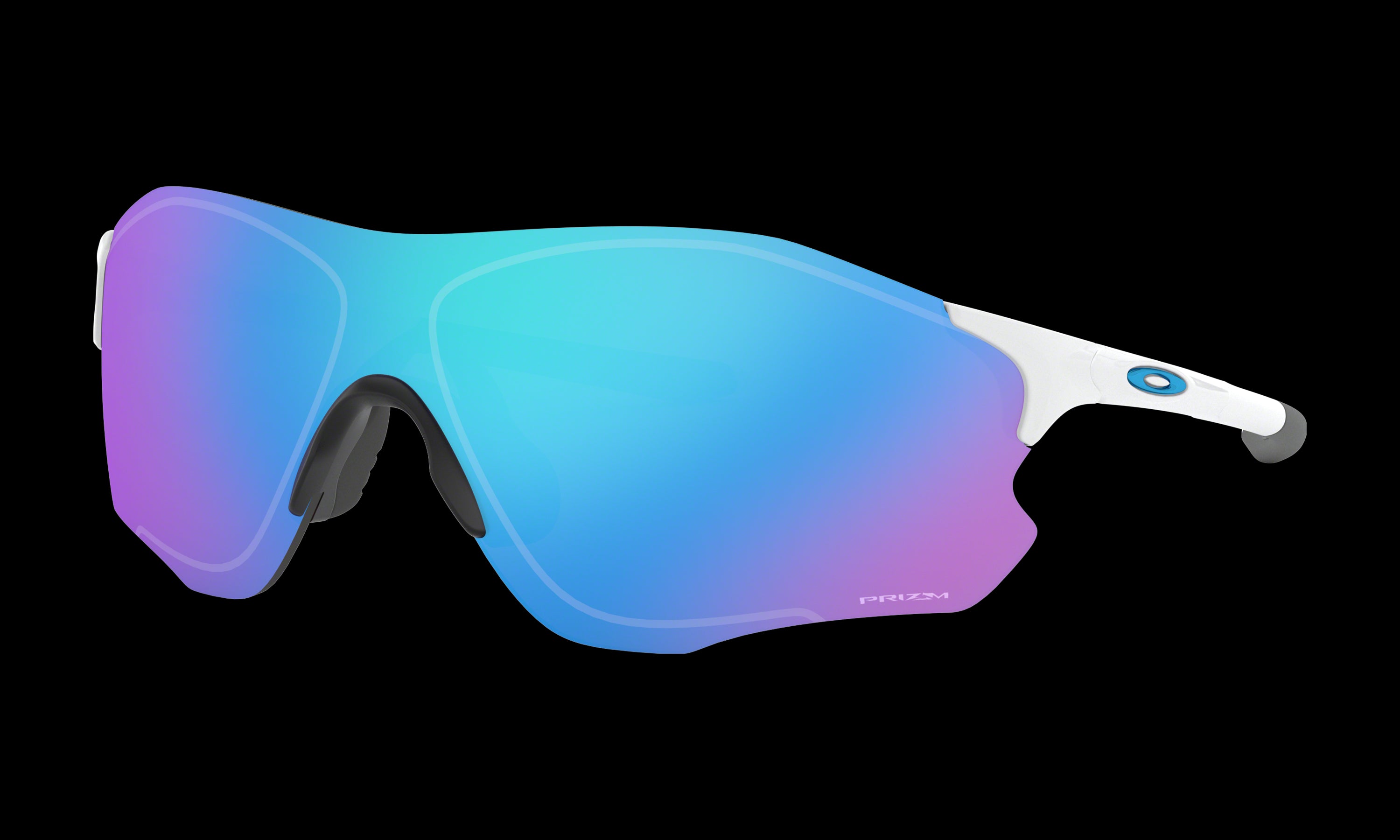 Men's Oakley Evzero Path (Asia Fit) Sunglasses in Polished White Prizm Sapphire