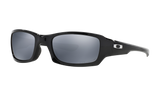 Men's Oakley Fives Squared Sunglasses in Polished Black Black Iridium Polarized 