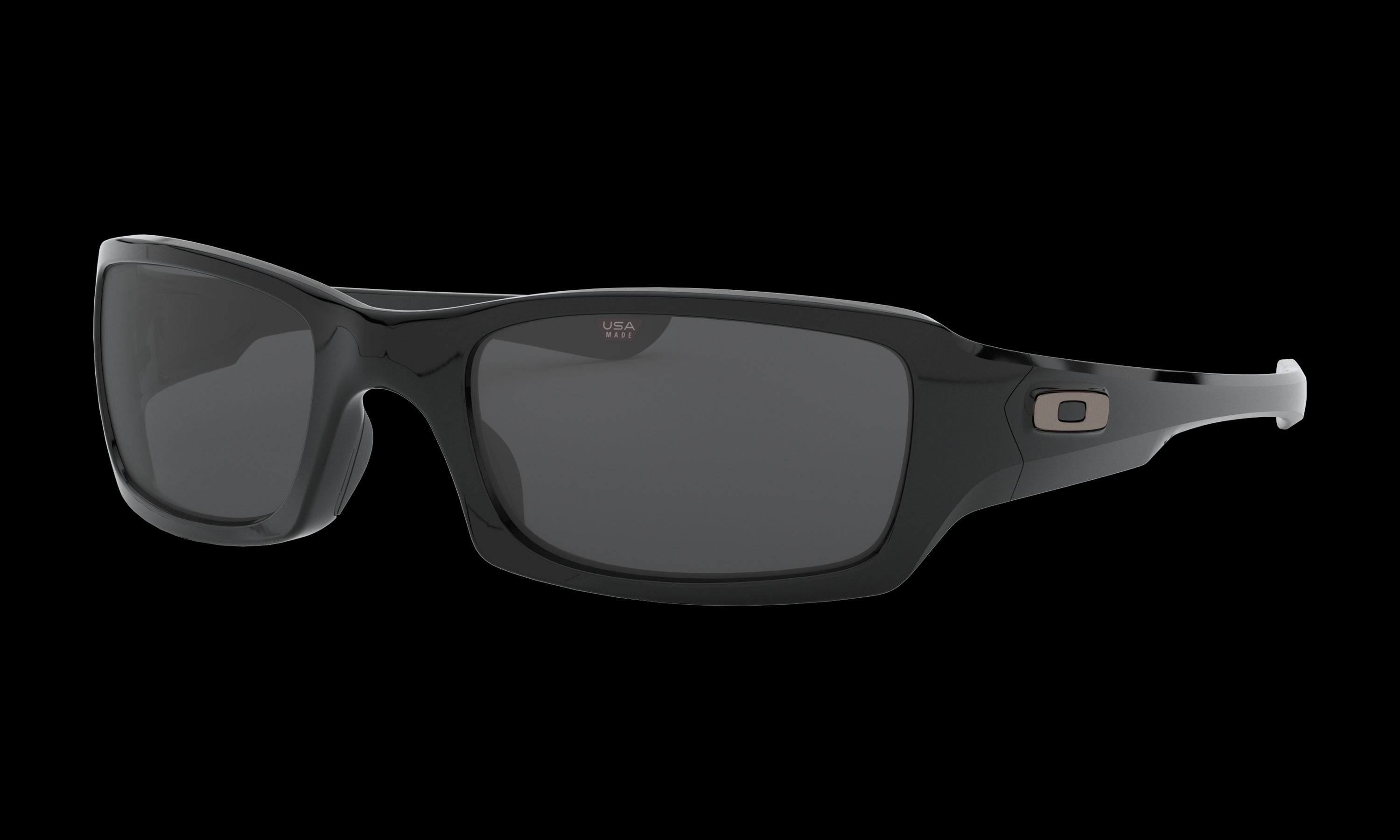 Men's Oakley Fives Squared Sunglasses in Polished Black Grey