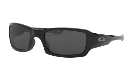 Men's Oakley Fives Squared Sunglasses in Polished Black Grey