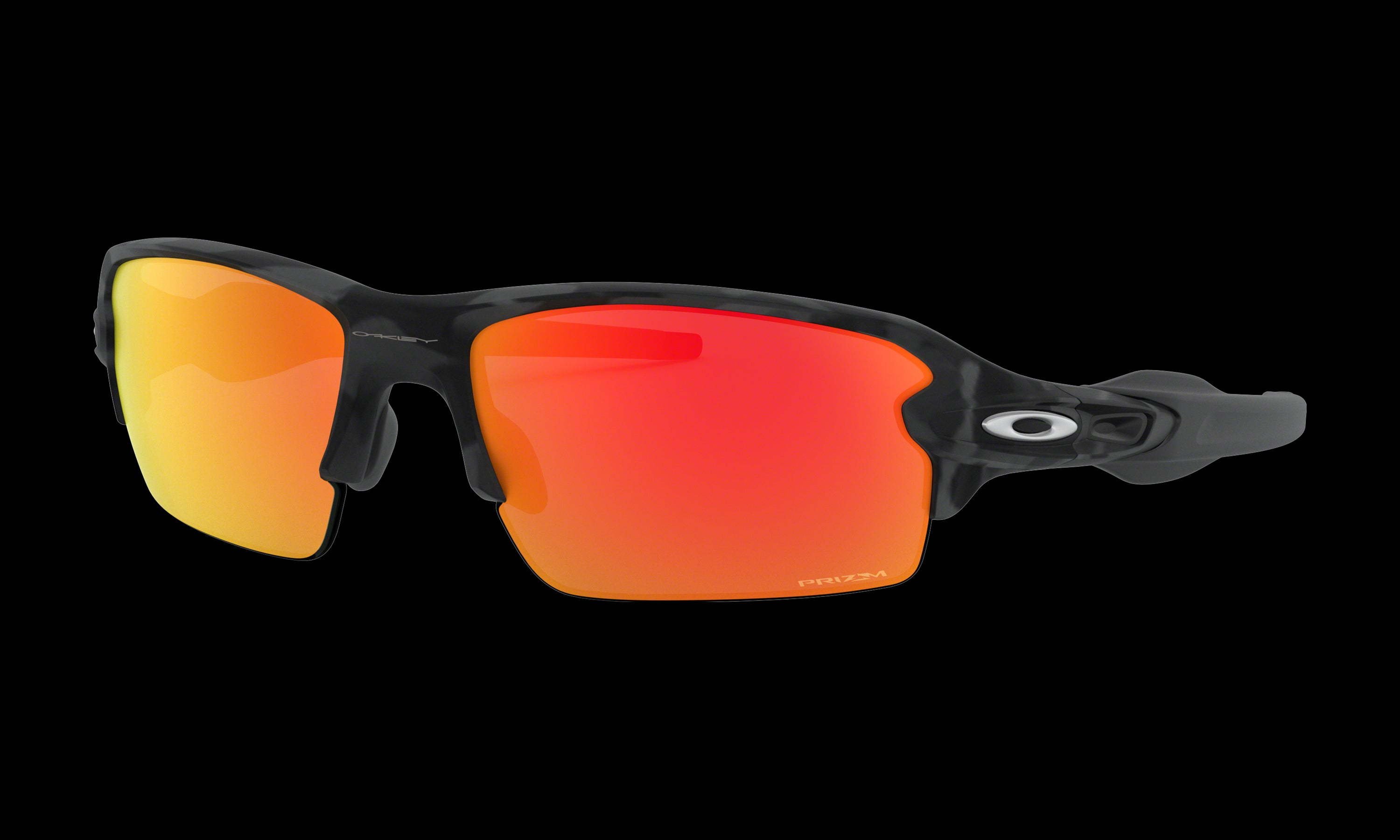 Men's Oakley Flak 2.0 (Asia Fit) Sunglasses in Black Camo Prizm Ruby