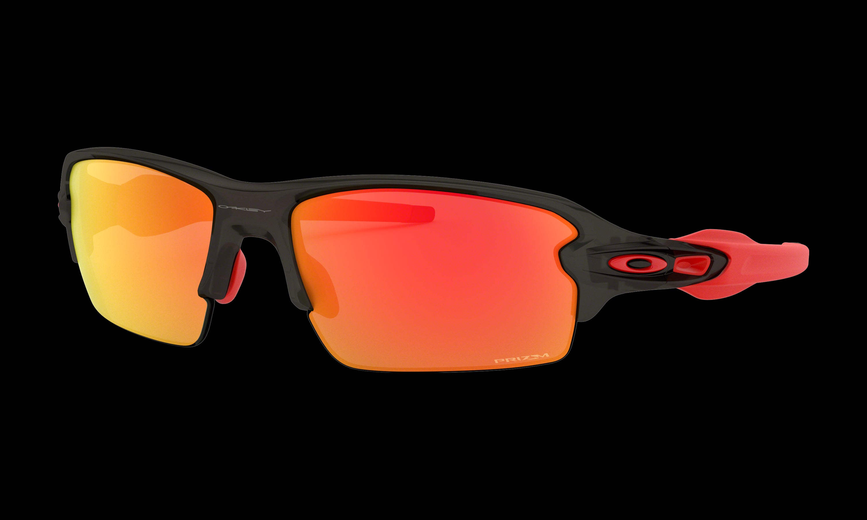 Men's Oakley Flak 2.0 (Asia Fit) Sunglasses in Grey Smoke Prizm Ruby