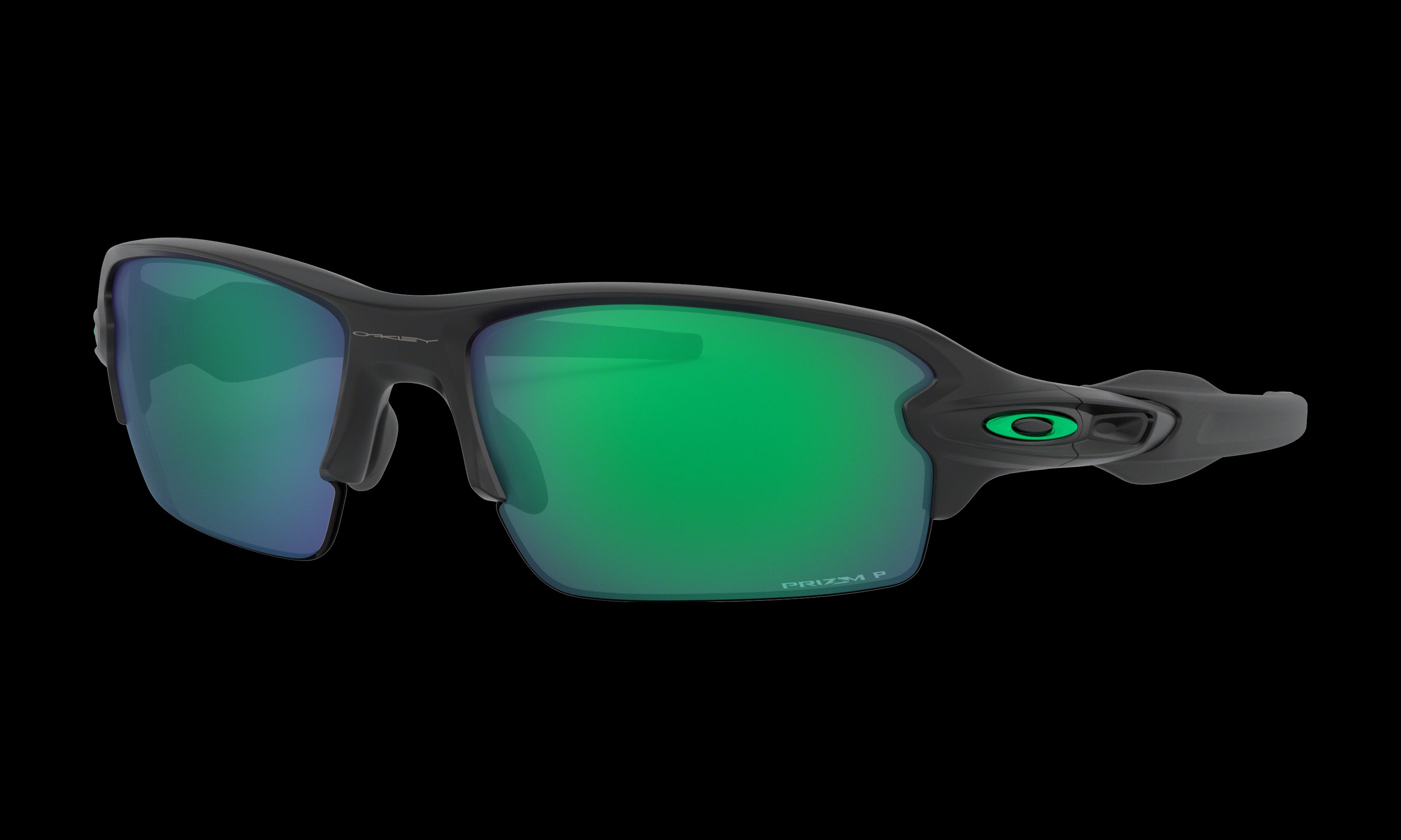 Men's Oakley Flak 2.0 (Asia Fit) Sunglasses in Matte Black Prizm Jade Polarized 