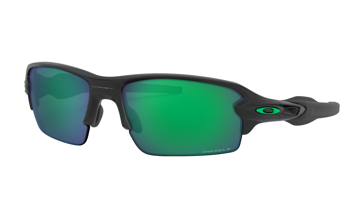 Men's Oakley Flak 2.0 (Asia Fit) Sunglasses in Matte Black Prizm Jade Polarized 