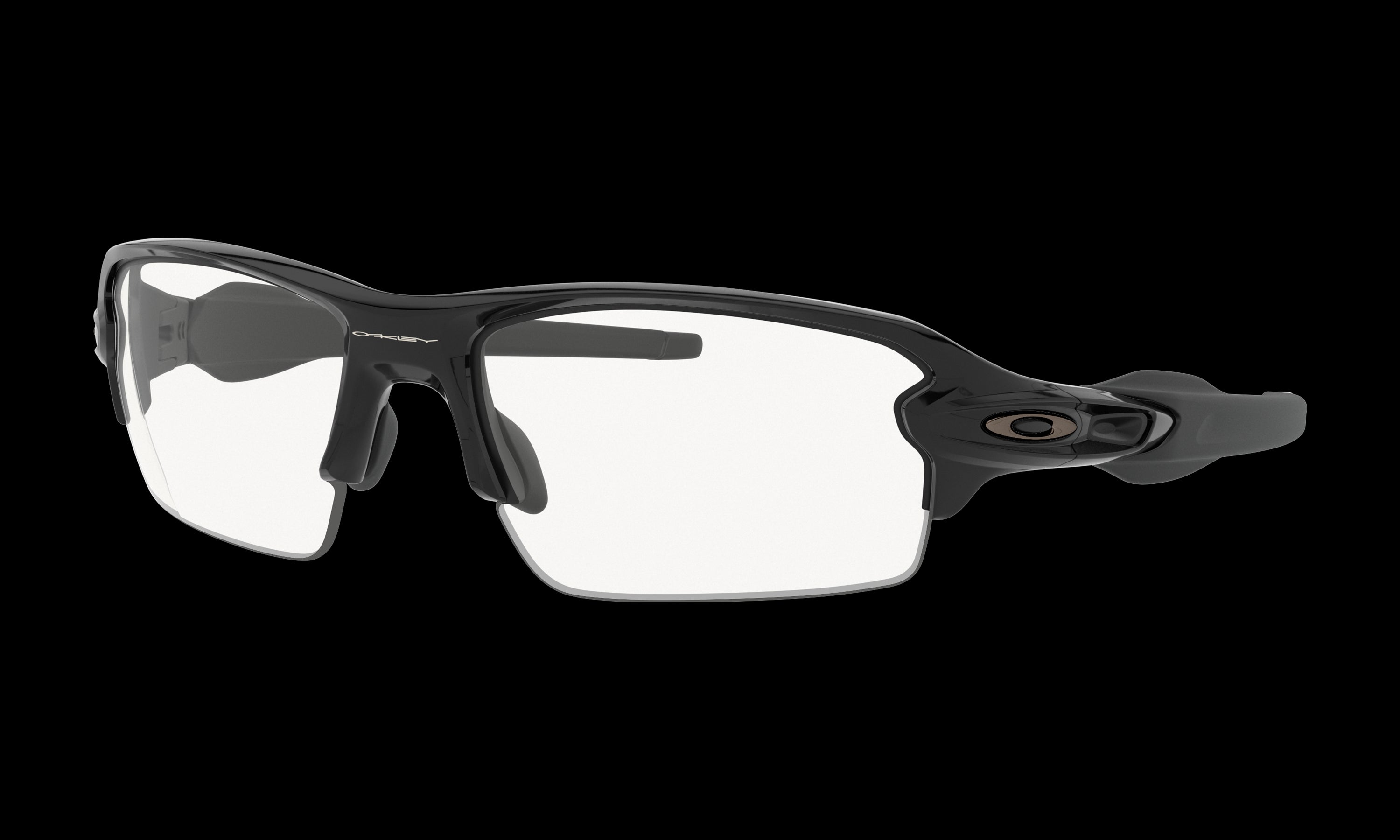 Men's Oakley Flak 2.0 (Asia Fit) Sunglasses in Polished Black Clear