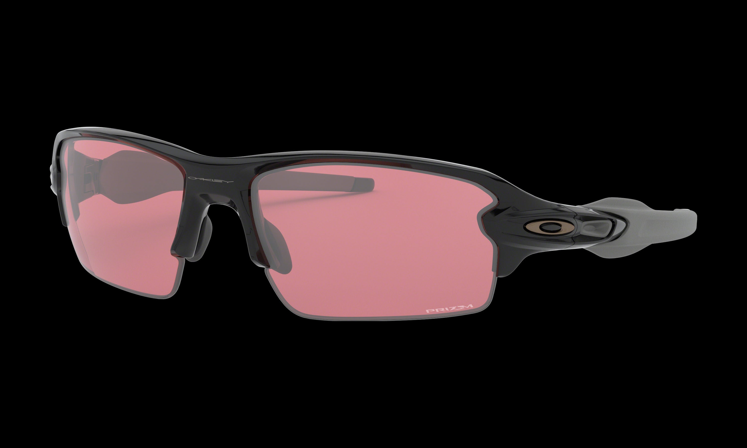 Men's Oakley Flak 2.0 (Asia Fit) Sunglasses in Polished Black Prizm Dark Golf