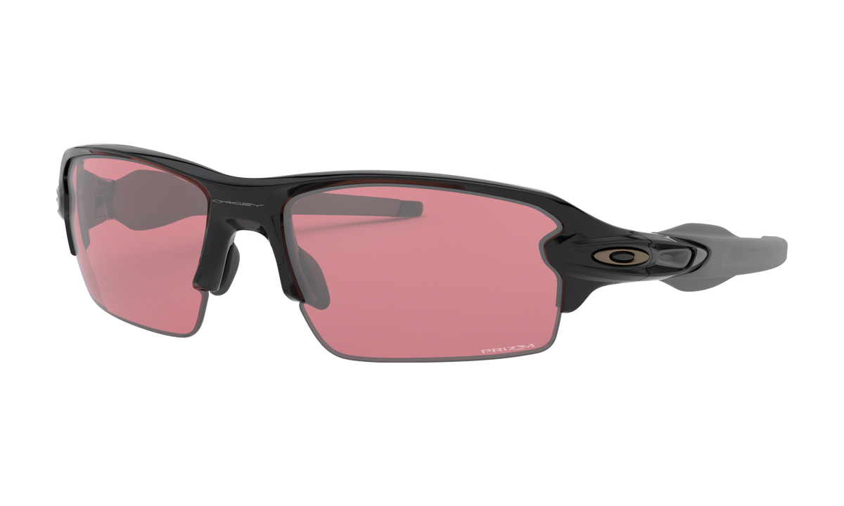 Men's Oakley Flak 2.0 (Asia Fit) Sunglasses in Polished Black Prizm Dark Golf