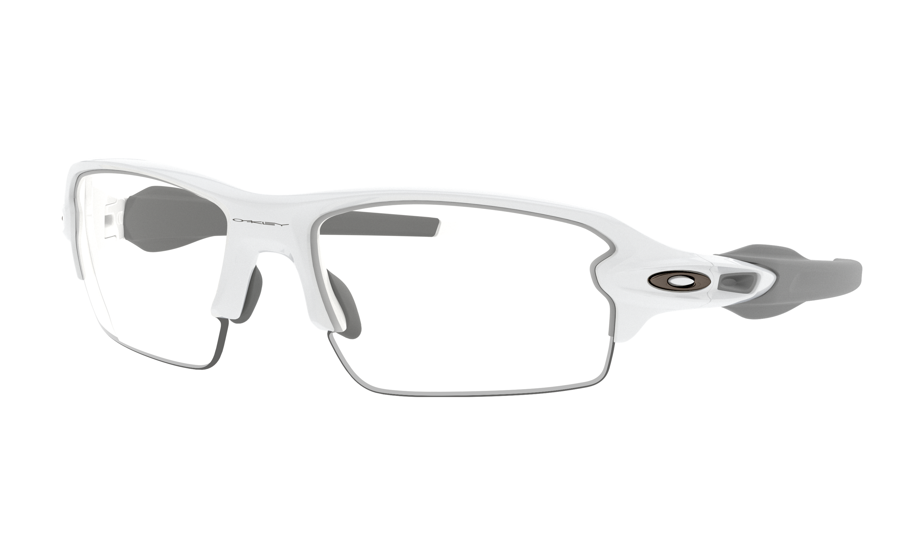 Men's Oakley Flak 2.0 (Asia Fit) Sunglasses in Polished White Clear