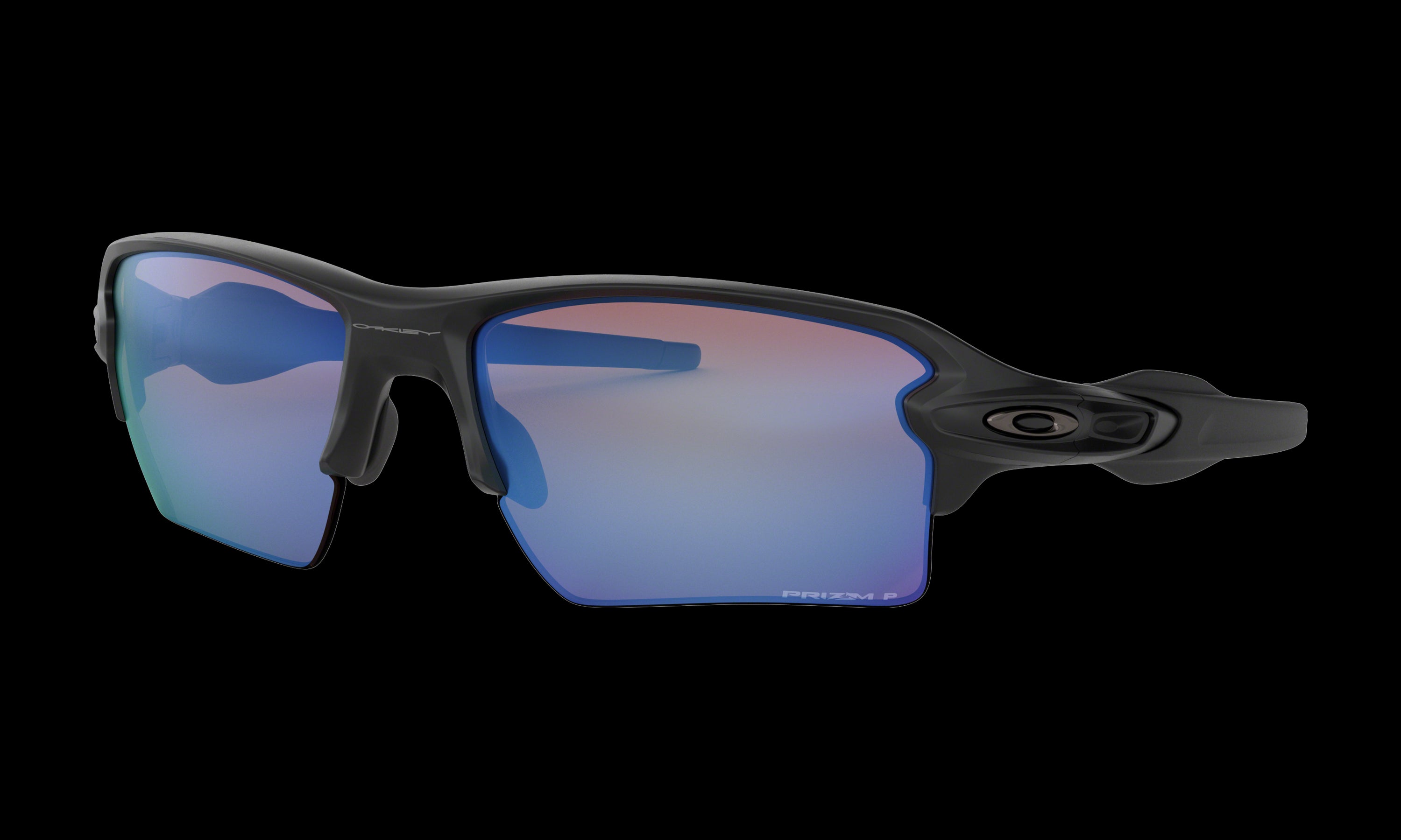 Men's Oakley Flak 2.0 XL Sunglasses in Matte Black Prizm Deep Water Polarized