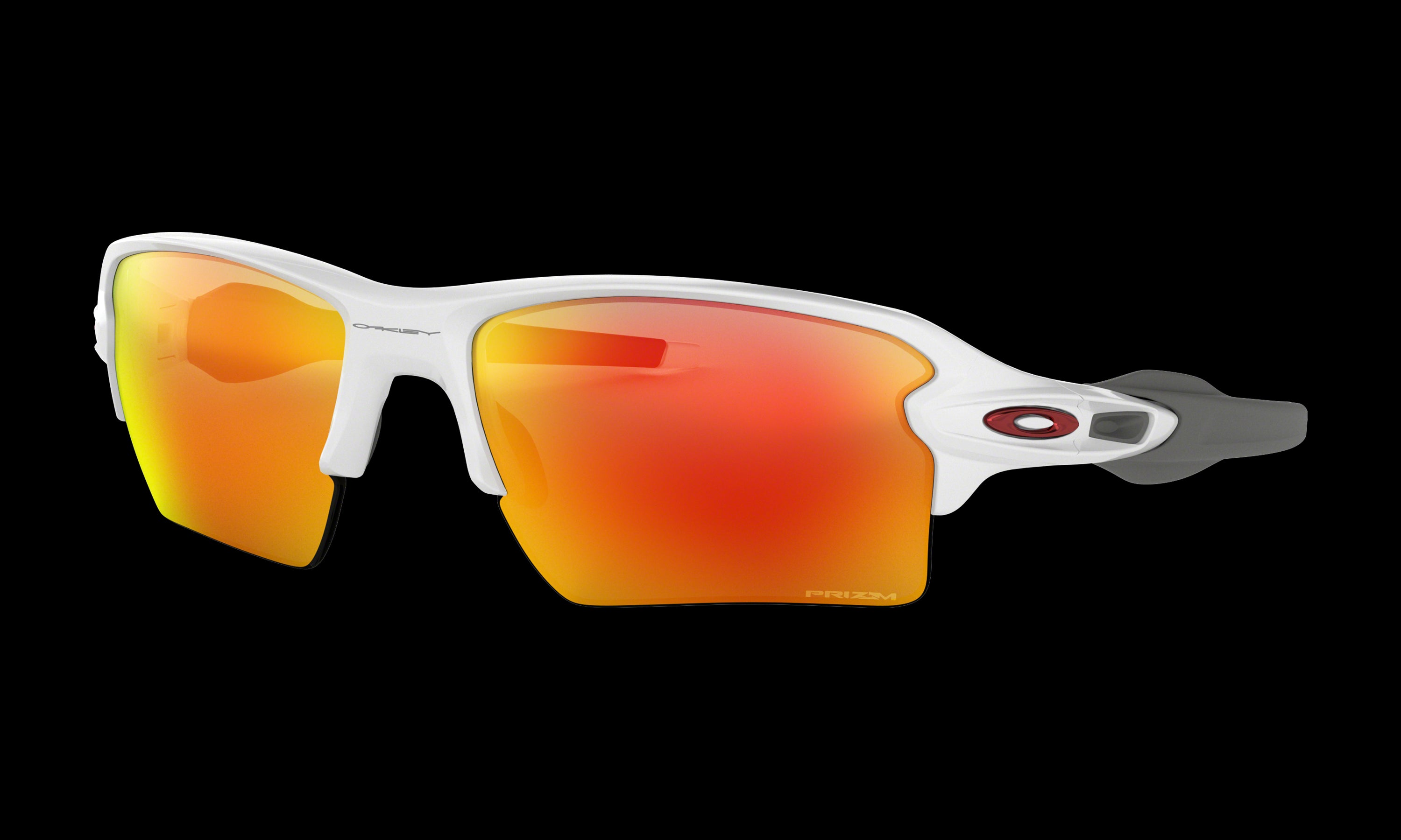 Men's Oakley Flak 2.0 XL Sunglasses in Polished White Prizm Ruby