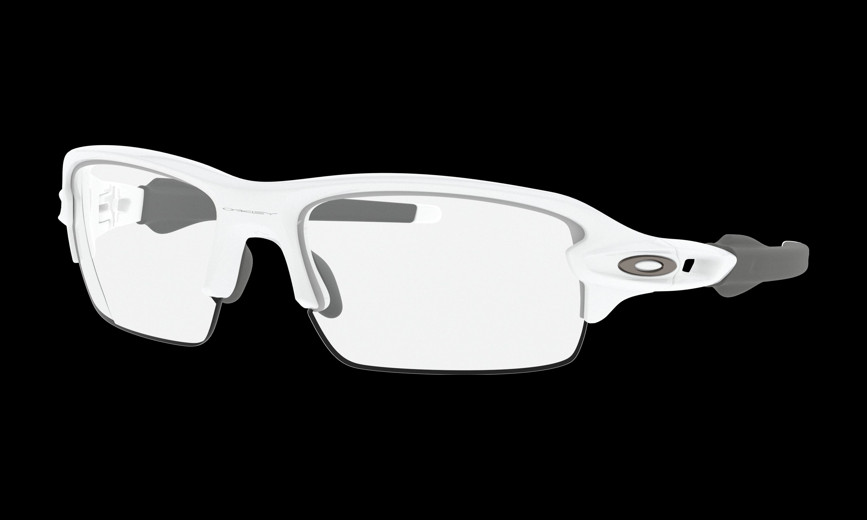 Men's Oakley Flak XS Sunglasses in Polished White Clear