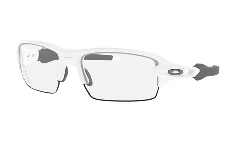 Men's Oakley Flak XS Sunglasses in Polished White Clear