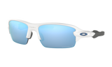 Men's Oakley Flak XS Sunglasses in Polished White Prizm Deep Water Polarized 
