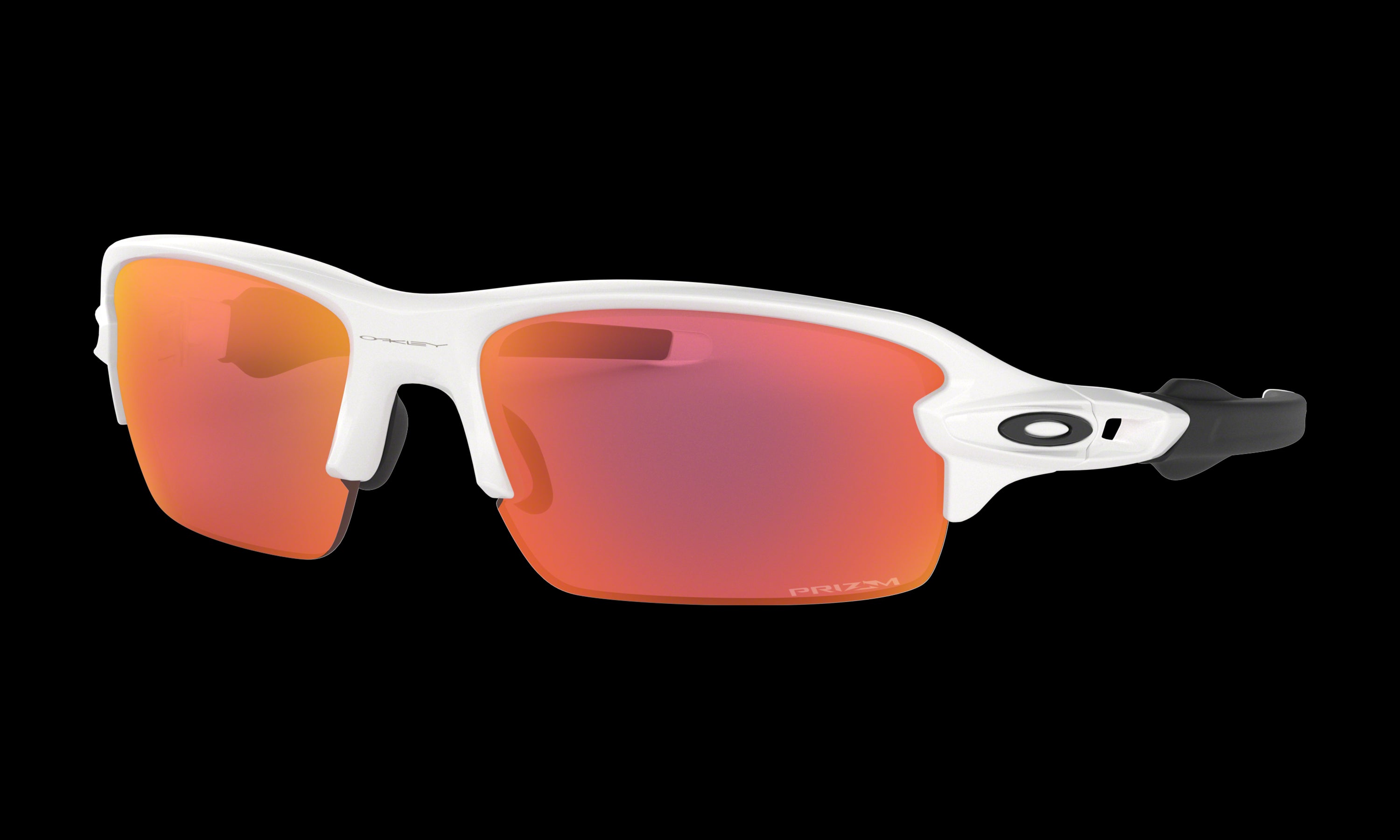 Men's Oakley Flak XS Sunglasses in Polished White Prizm Field