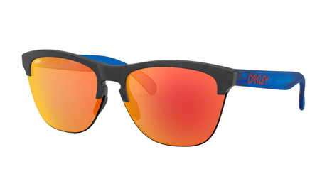 Men's Oakley Frogskins Lite Sunglasses in Matte Black Ink Prizm Ruby