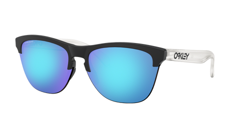 Men's Oakley Frogskins Lite Sunglasses in Matte Black Prizm Sapphire