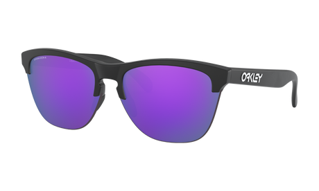 Men's Oakley Frogskins Lite Sunglasses in Matte Black Prizm Violet