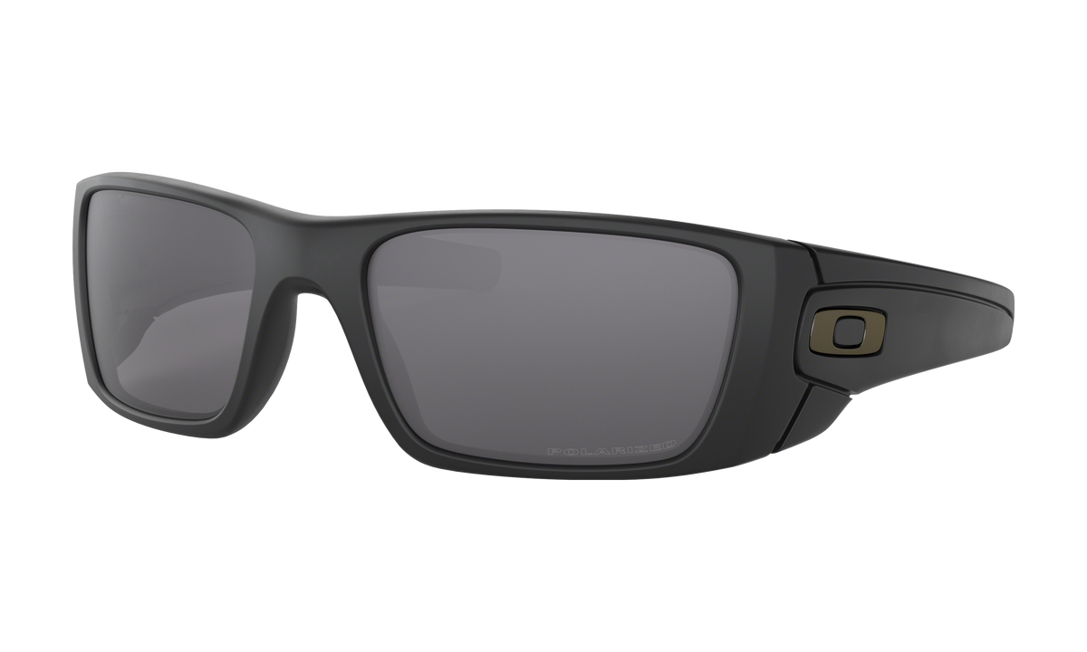 Men's Oakley Fuel Cell Sunglasses in Matte Black Grey Polarized