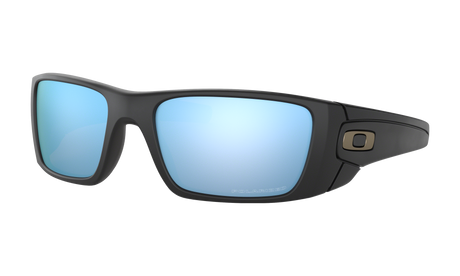 Men's Oakley Fuel Cell Sunglasses in Matte Black Prizm Deep Water Polarized