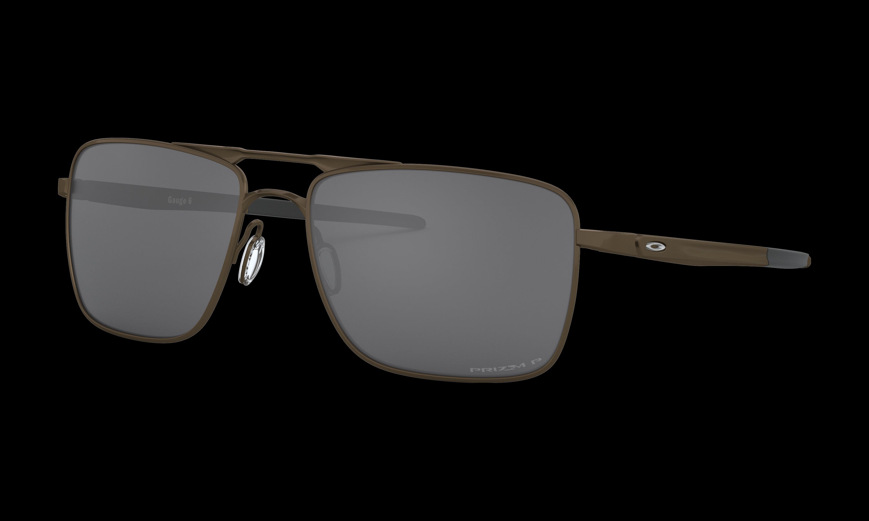 Men's Oakley Gauge 6 Sunglasses in Pewter Prizm Black Polarized 