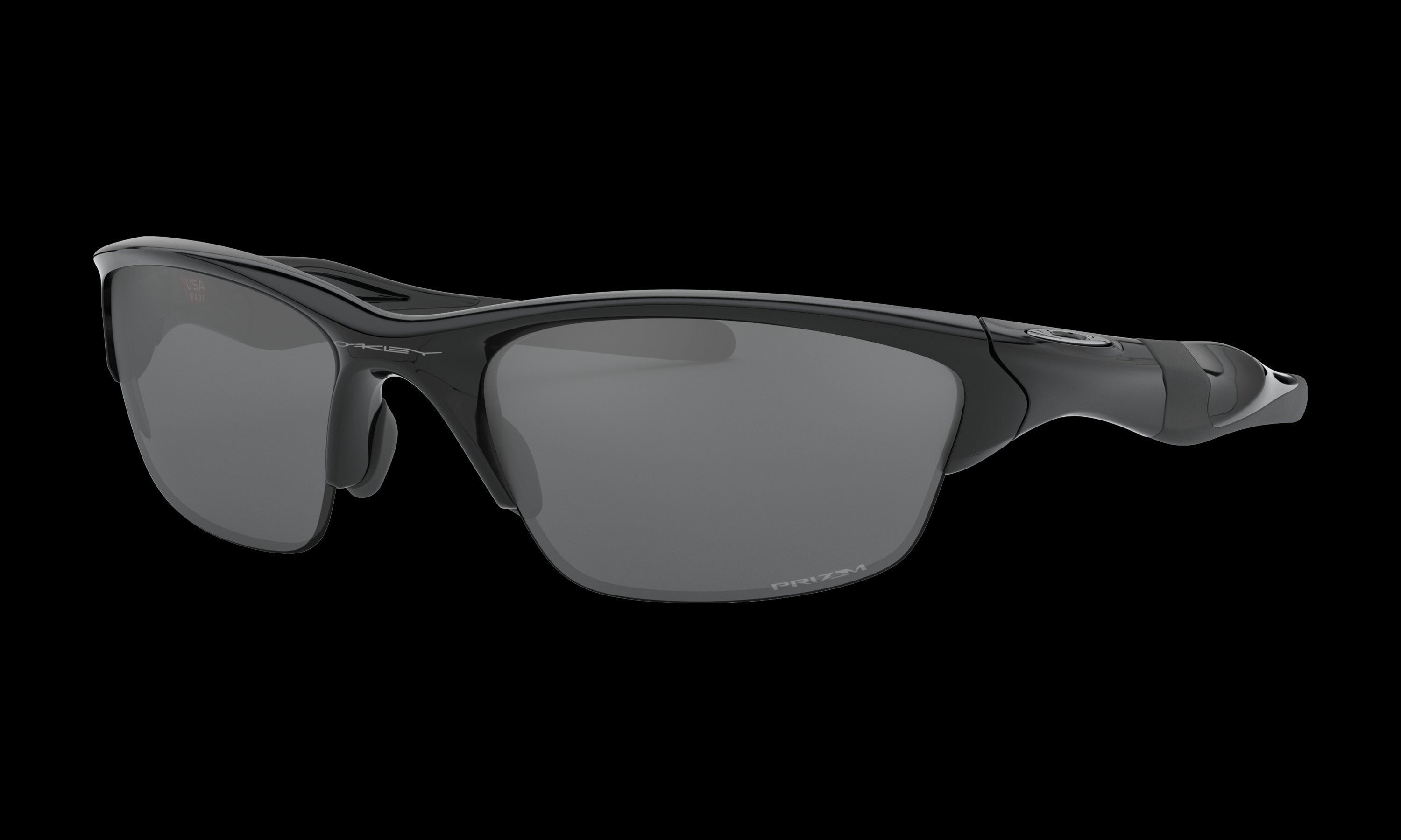 Men's Oakley Half Jacket 2.0 (Asia Fit) Sunglasses in Polished Black Prizm Black 