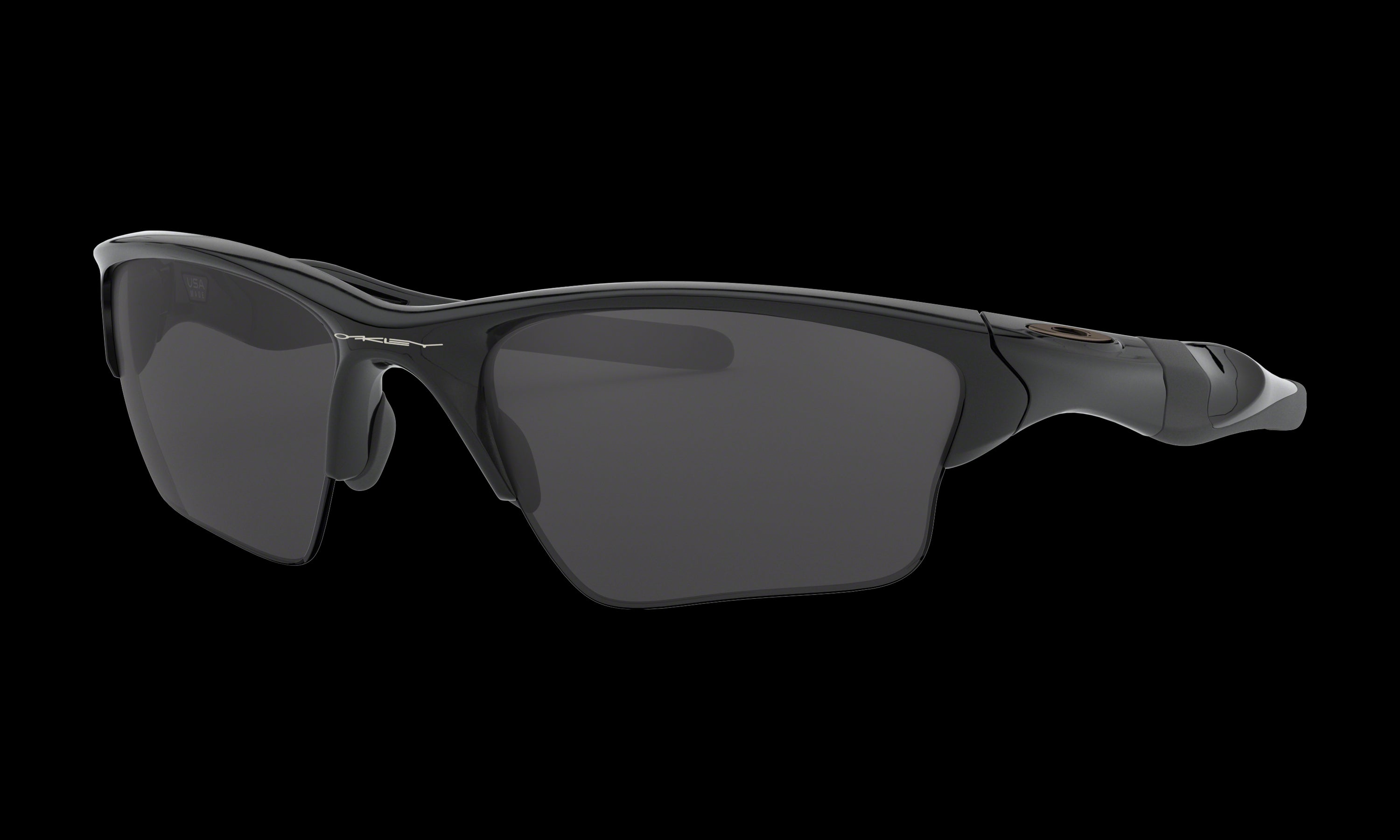 Men's Oakley Half Jacket 2.0 XL Sunglasses in Polished Black Black Iridium