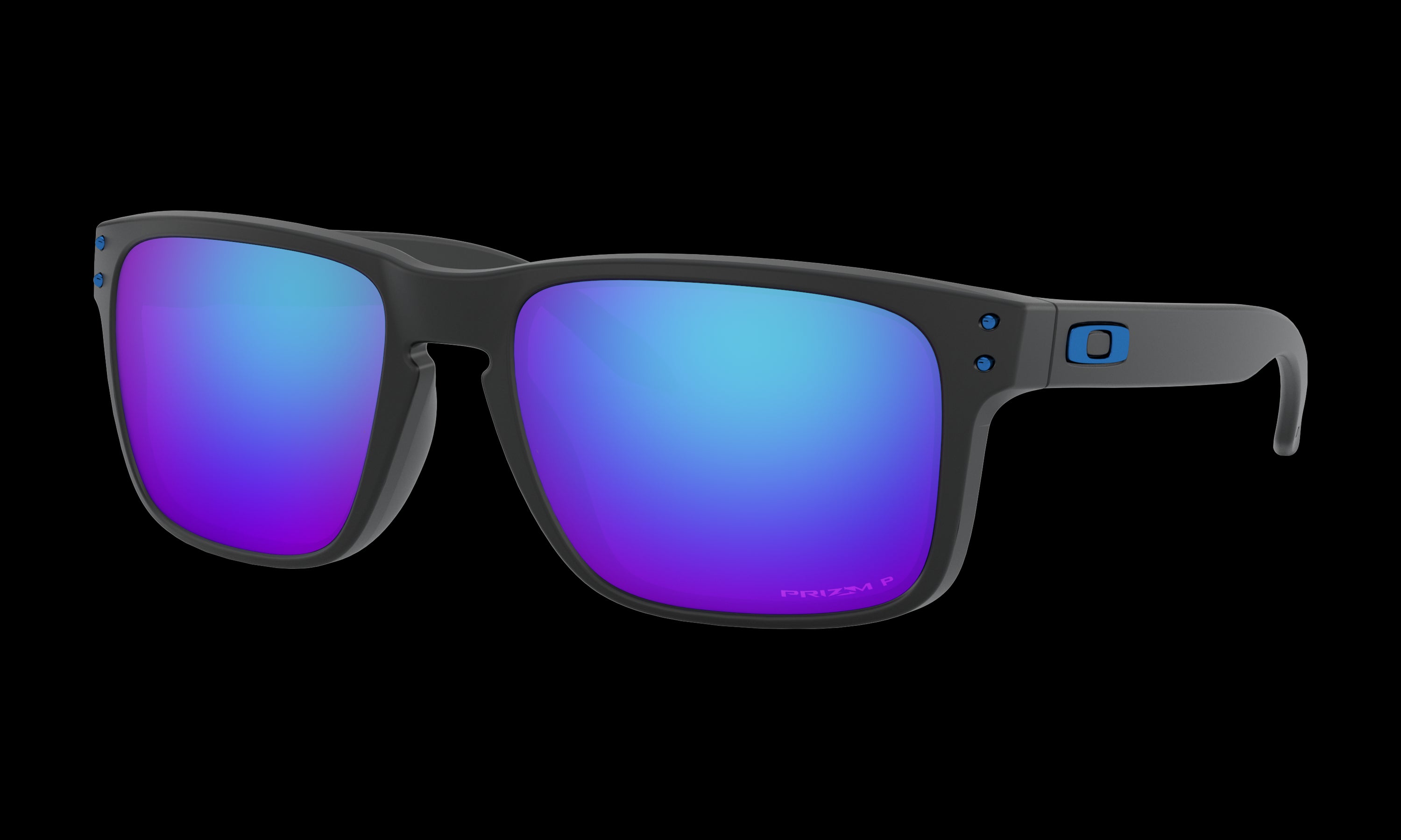 Men's Oakley Holbrook (Asia Fit) Sunglasses in Matte Black Prizm Sapphire Polarized 