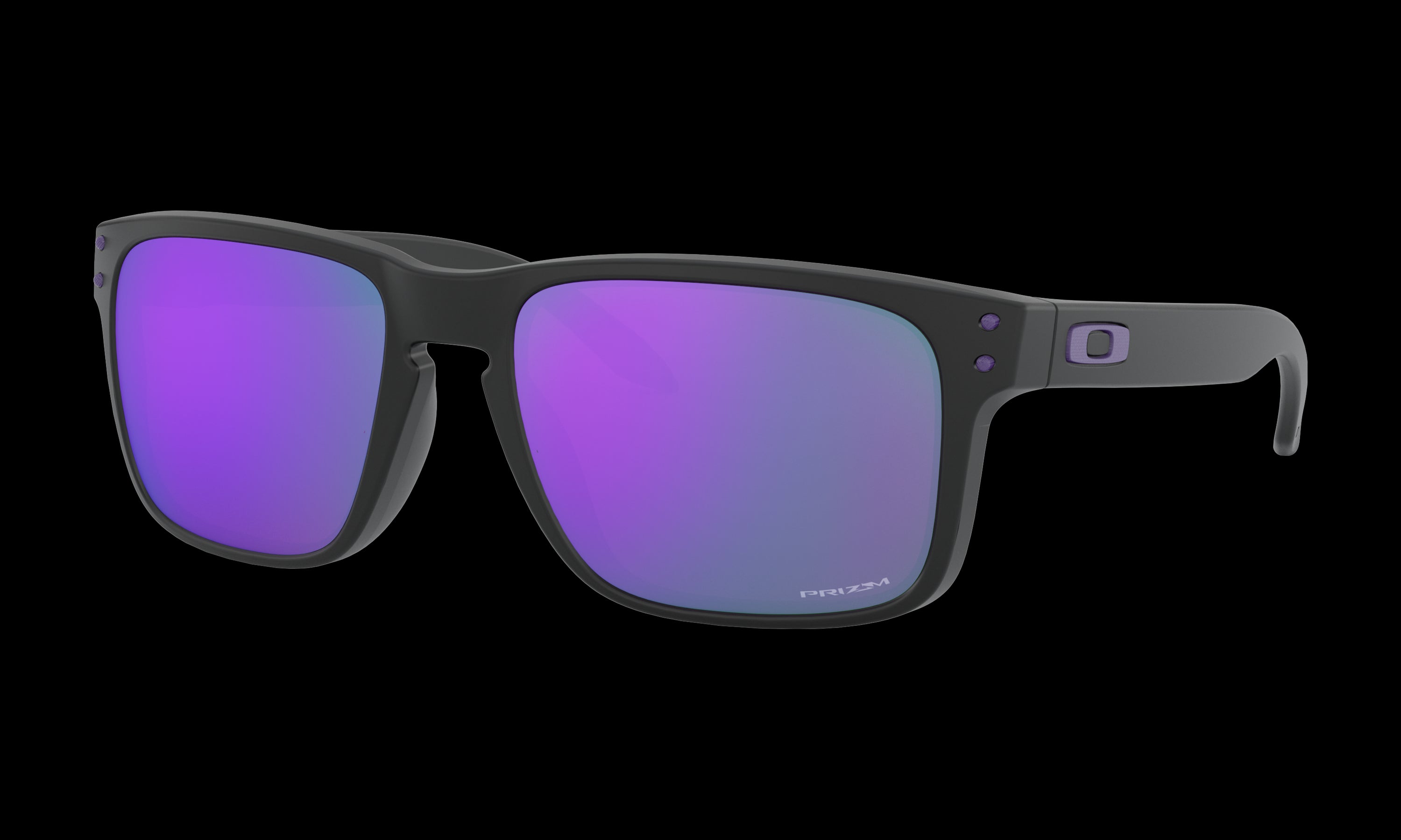 Men's Oakley Holbrook (Asia Fit) Sunglasses in Matte Black Prizm Violet