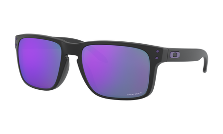 Men's Oakley Holbrook (Asia Fit) Sunglasses in Matte Black Prizm Violet