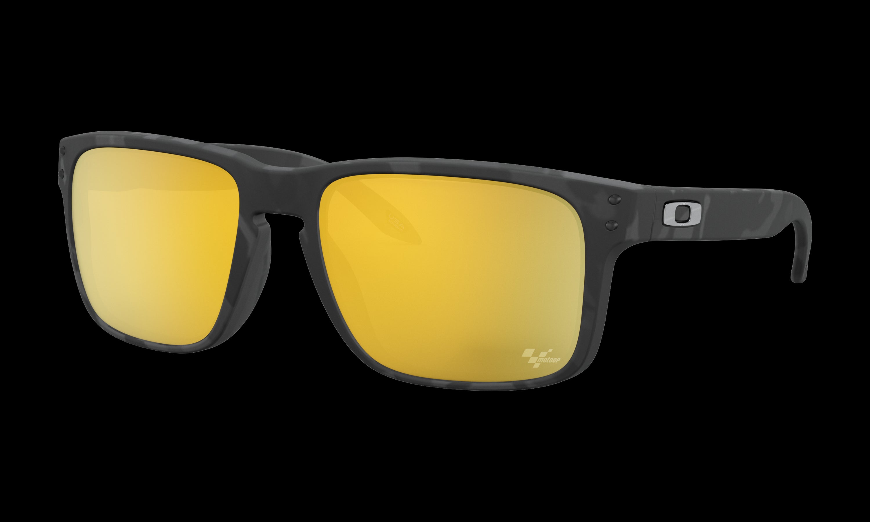 Men's Oakley Holbrook Sunglasses in Matte Black Tortoise Prizm 24K Polarized 